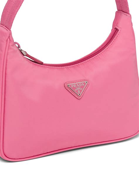 prada nylon mini bag pink|prada nylon tote bag small.